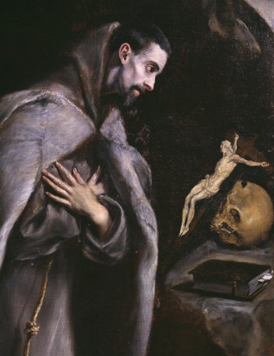 Saint François méditant, vers 1586-92 - El Greco